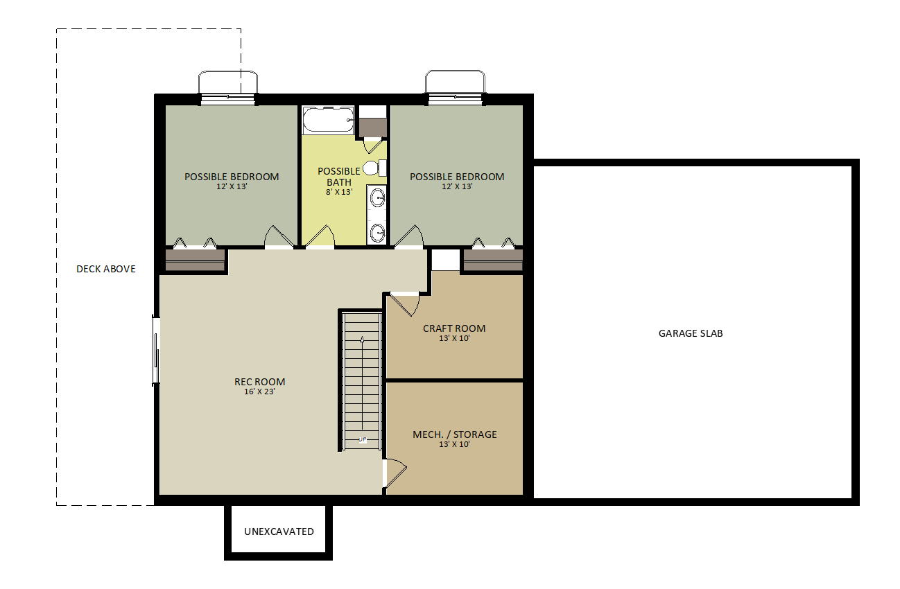 BirchwoodLower Level Floor Plan